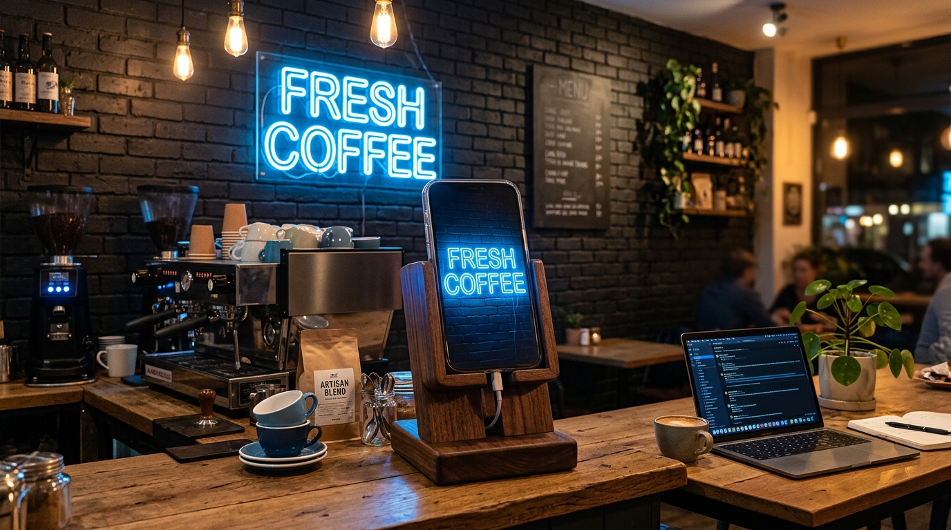 From Junk Drawer to Coffee Counter: Making a Mini Neon Sign and Status Board